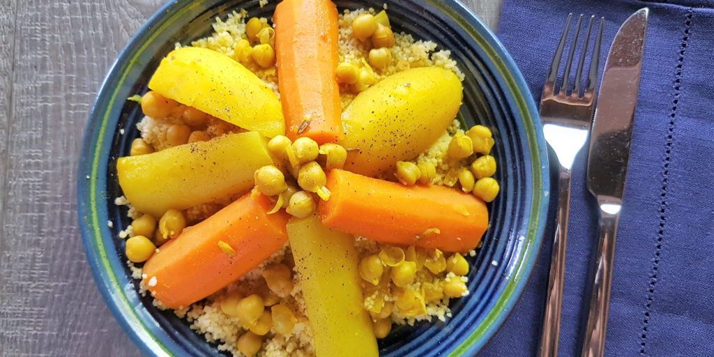 Couscous Tunisien Légumes Vegetable Tunisian Couscous