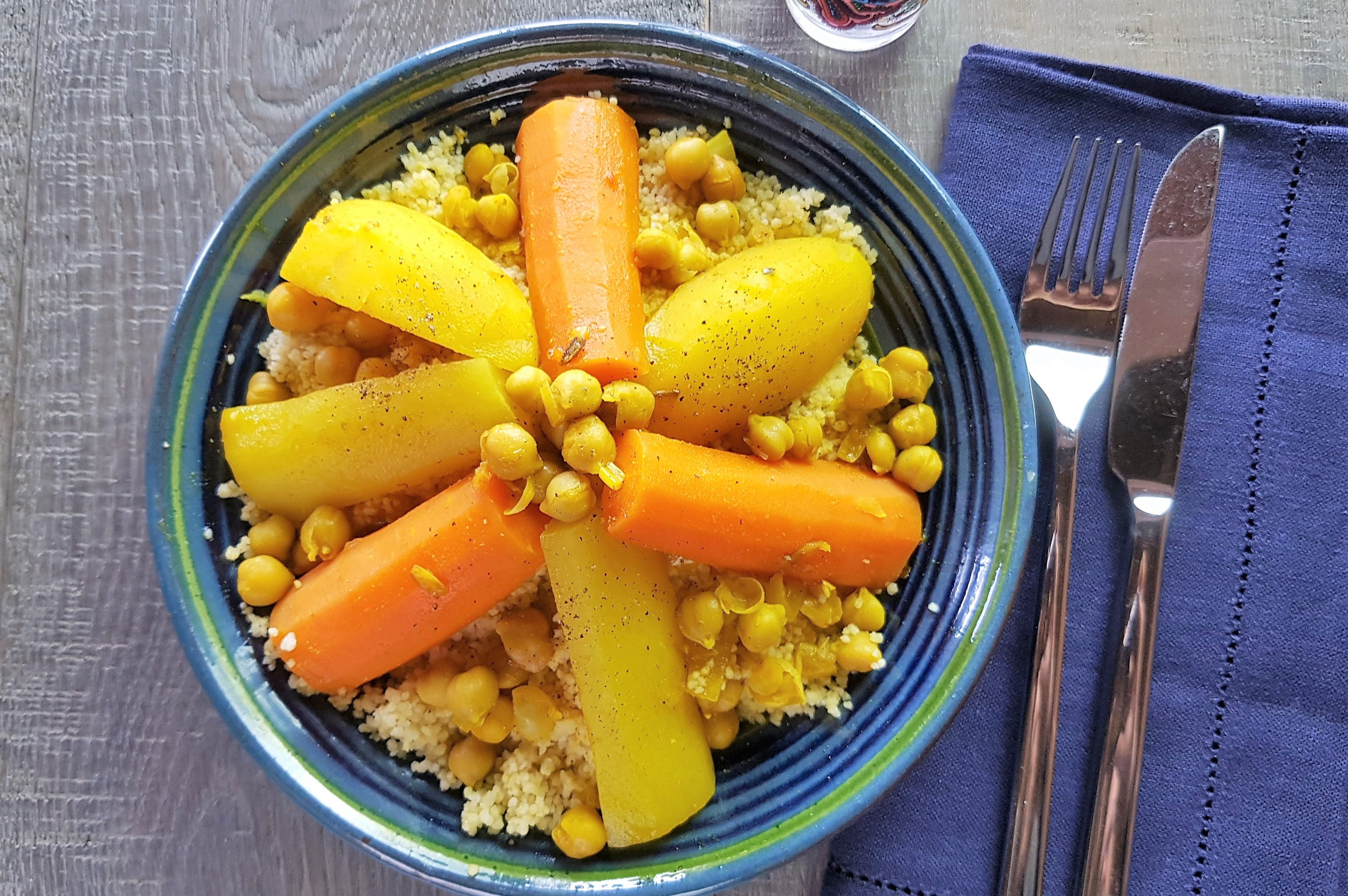 Couscous Tunisien Légumes Vegetable Tunisian Couscous