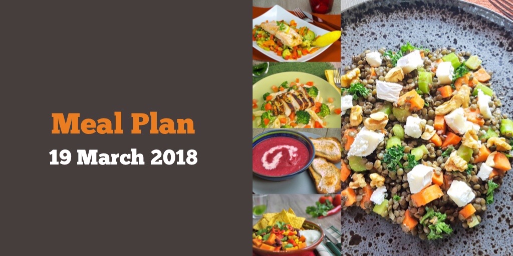 Meal plan 19 March 2018