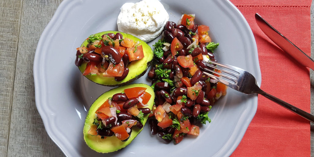 Avocat Farcie Haricots Rouges Red Beans Stuffed Avocado