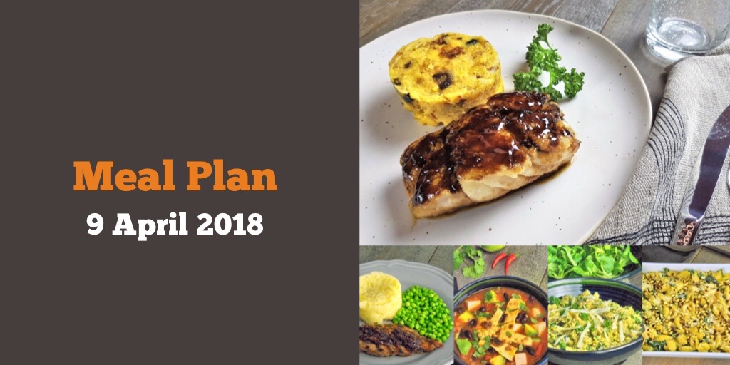 Meal plan 9 April 2018