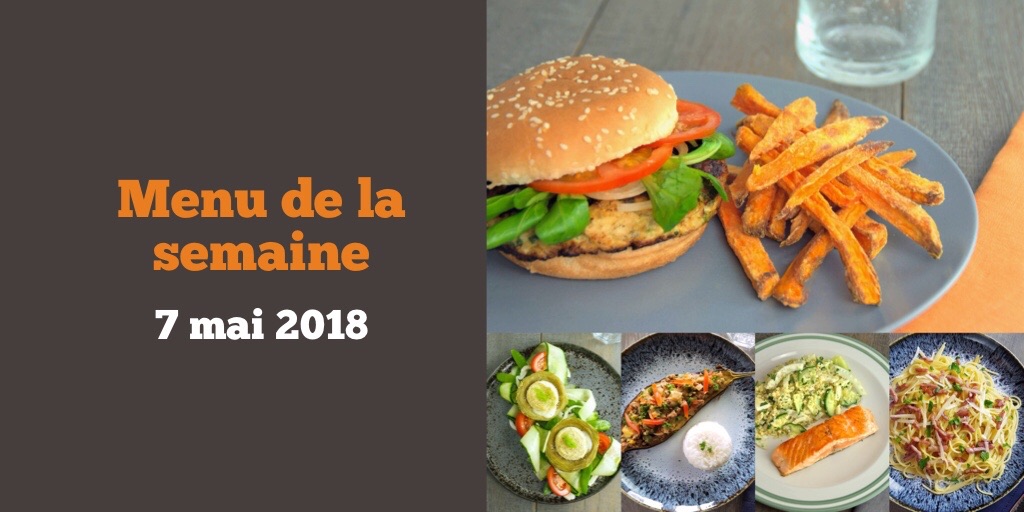 Le menu de la semaine de 7 mai 2018