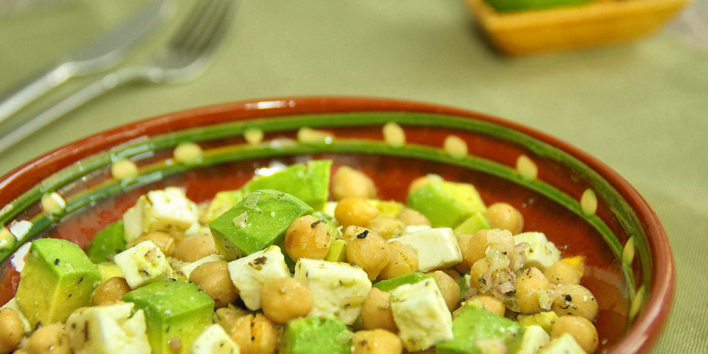 Salade Pois Chiche Avocat Chickpea Avocado Salad