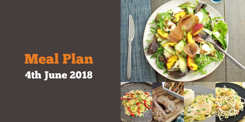 Meal Plan 4th June 2018