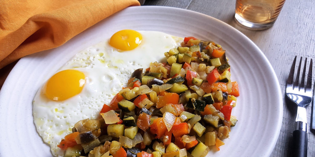 Ratatouille Oeuf Plat Fried Egg Ratatouille