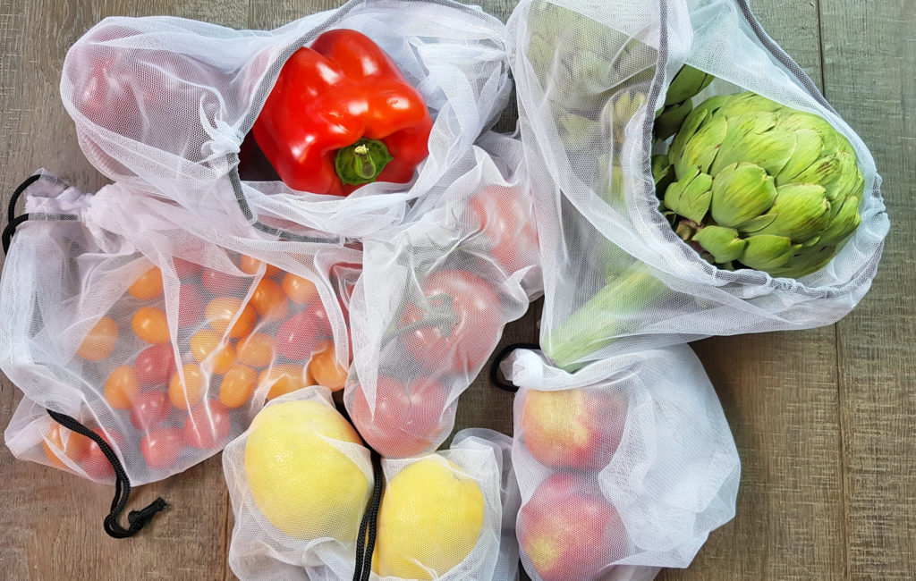 Reusable Produce Bags With Veg