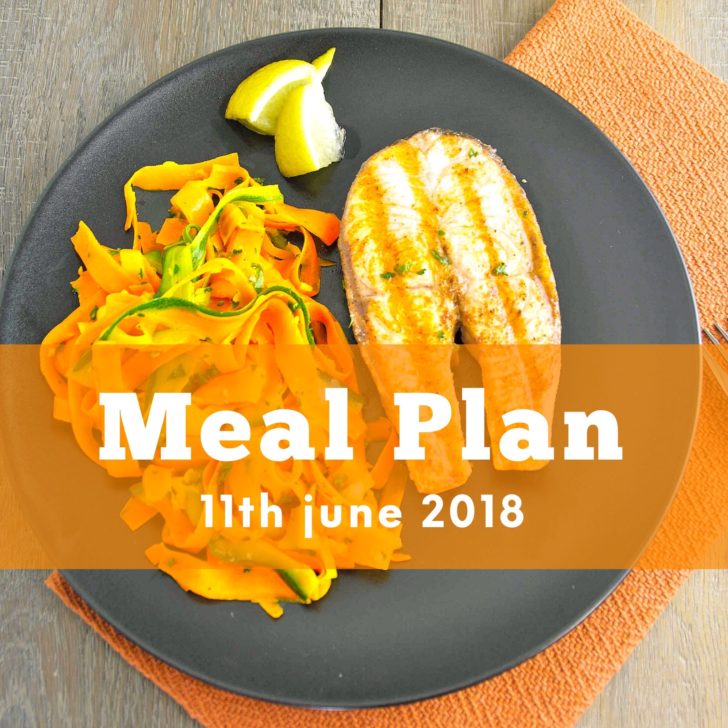 Meal Plan 11th June 2018