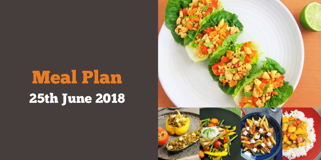 Meal Plan 25th June 2018