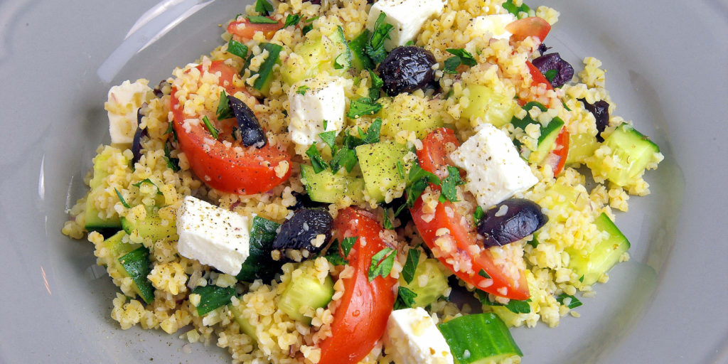 Salade Grecque Boulgour Bulgur Greek Salad