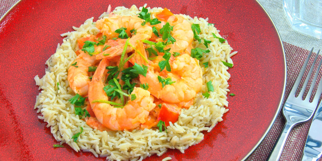 Crevettes Créoles Creole Prawns