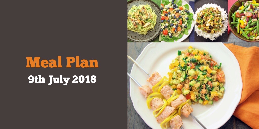 Meal Plan 9th July 2018