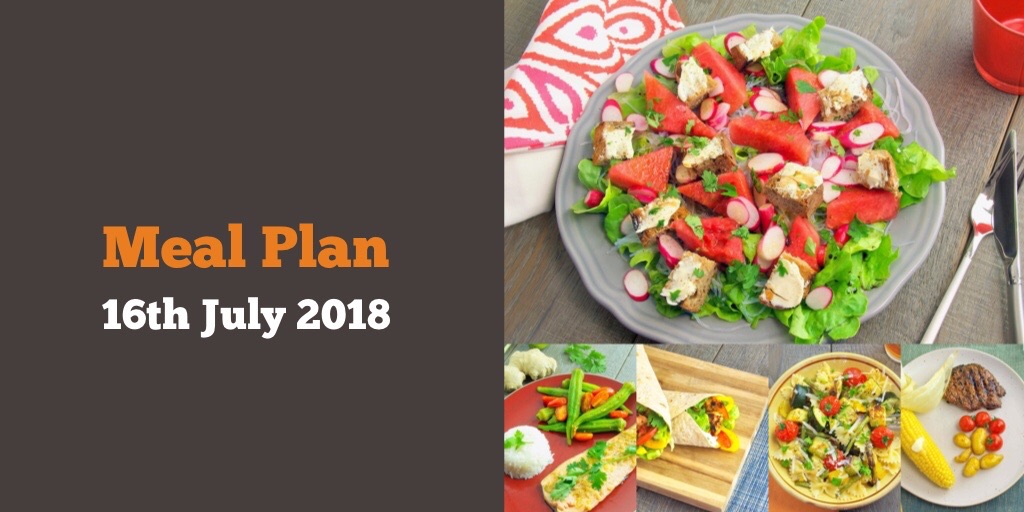 Meal Plan 16th July 2018