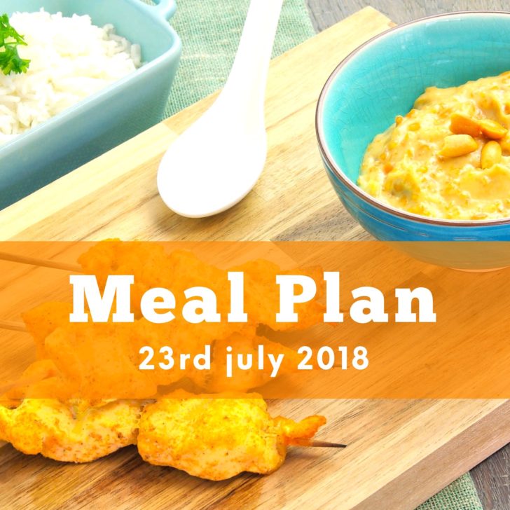 Meal Plan 23rd July 2018
