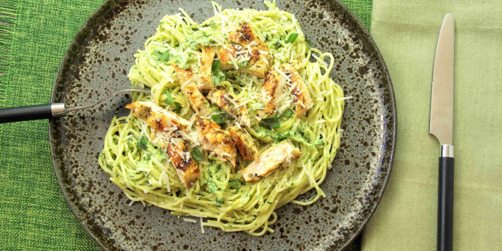 Pâtes Poulet Pesto Chicken Pesto Pasta