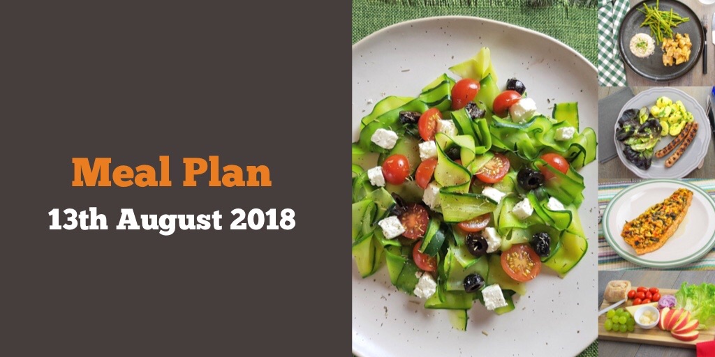 Meal Plan 13th August 2018