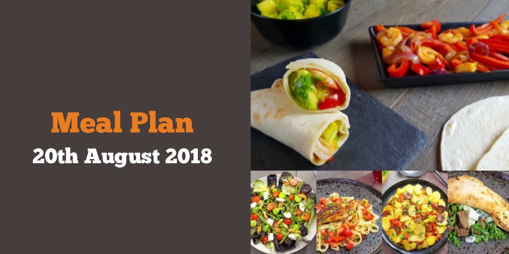 Meal Plan 20th August 2018