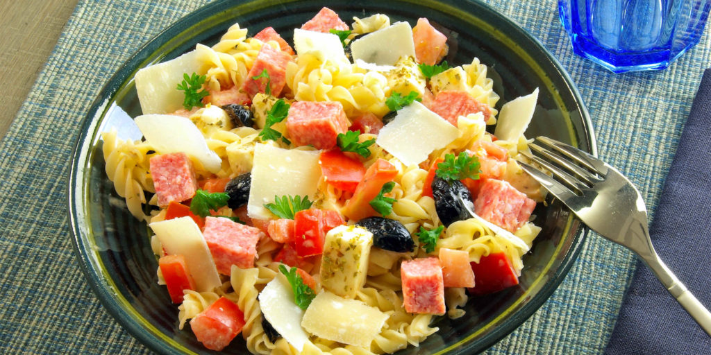 Salade Italienne Pâtes Salami Italian Pasta Salami Salad