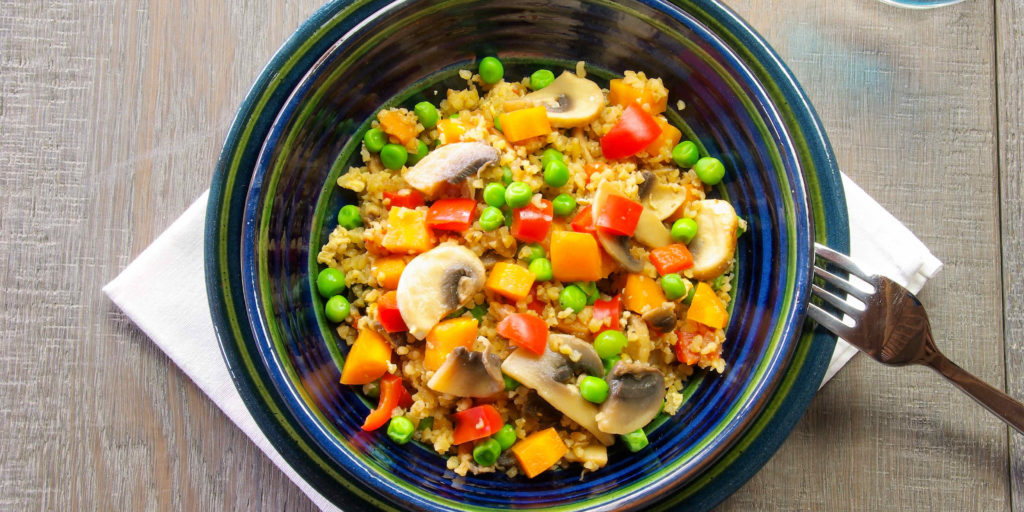 Boulgour Sauté Légumes Stir Fry Bulgur Vegetable