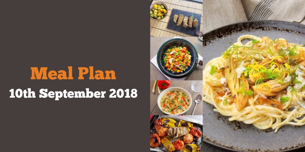Meal Plan 10th September 2018