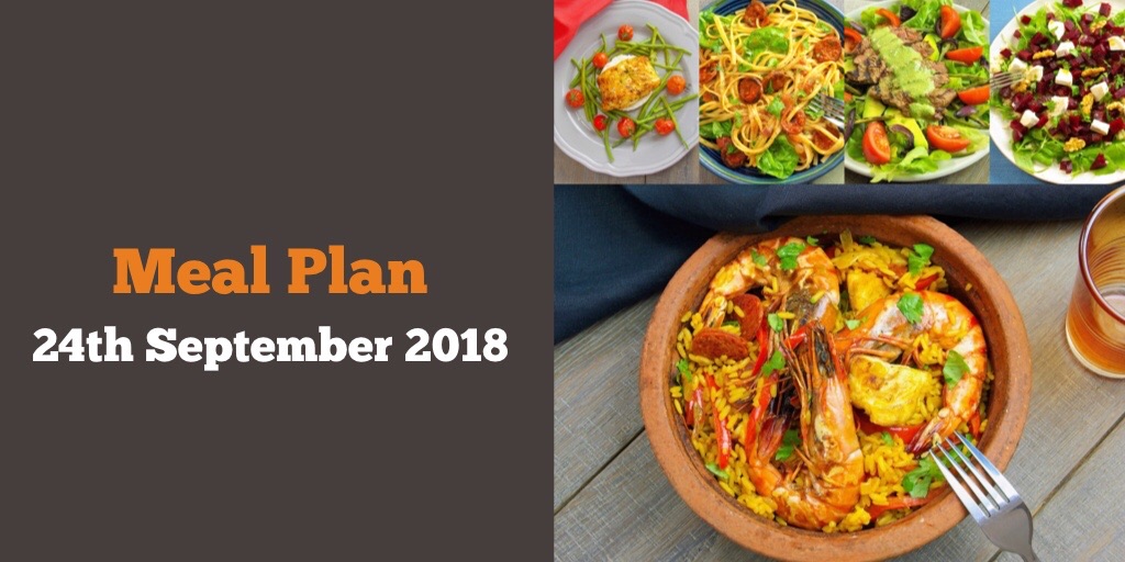 Meal Plan 24th September 2018