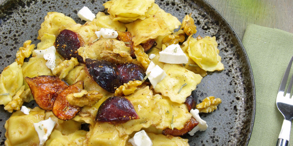 Ravioli Figues Caramélisées Caramelised Figs Ravioli