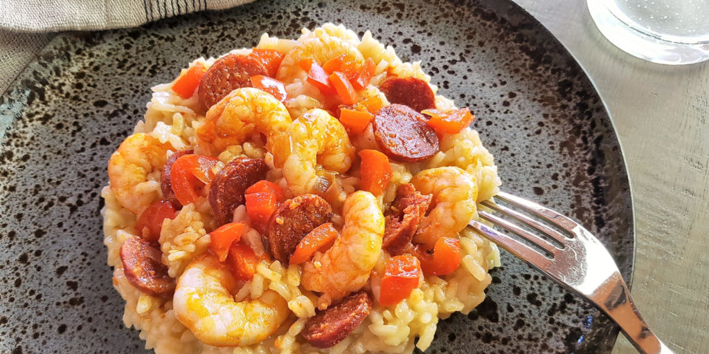 Risotto Crevettes Chorizo Prawn Chorizo Risotto