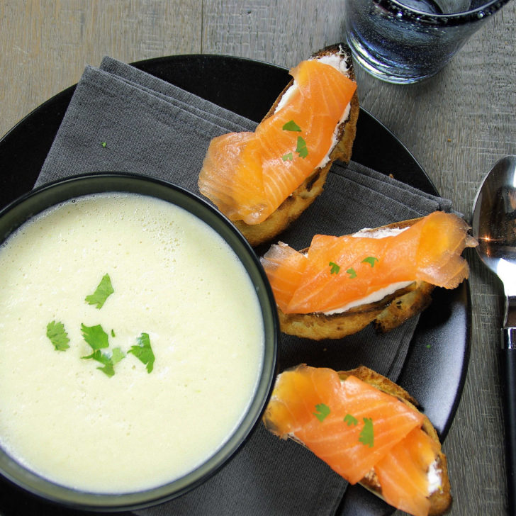 Velouté Chou Fleur Truite Fumée Cawliflour Velouté Smoked Troute