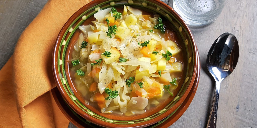Soupe Chou Pomme Gingembre Ginger Apple Cabbage Soup