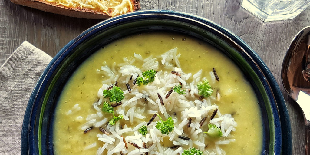 Soupe Poireaux Riz Sauvage Wild Rice Leek Soup